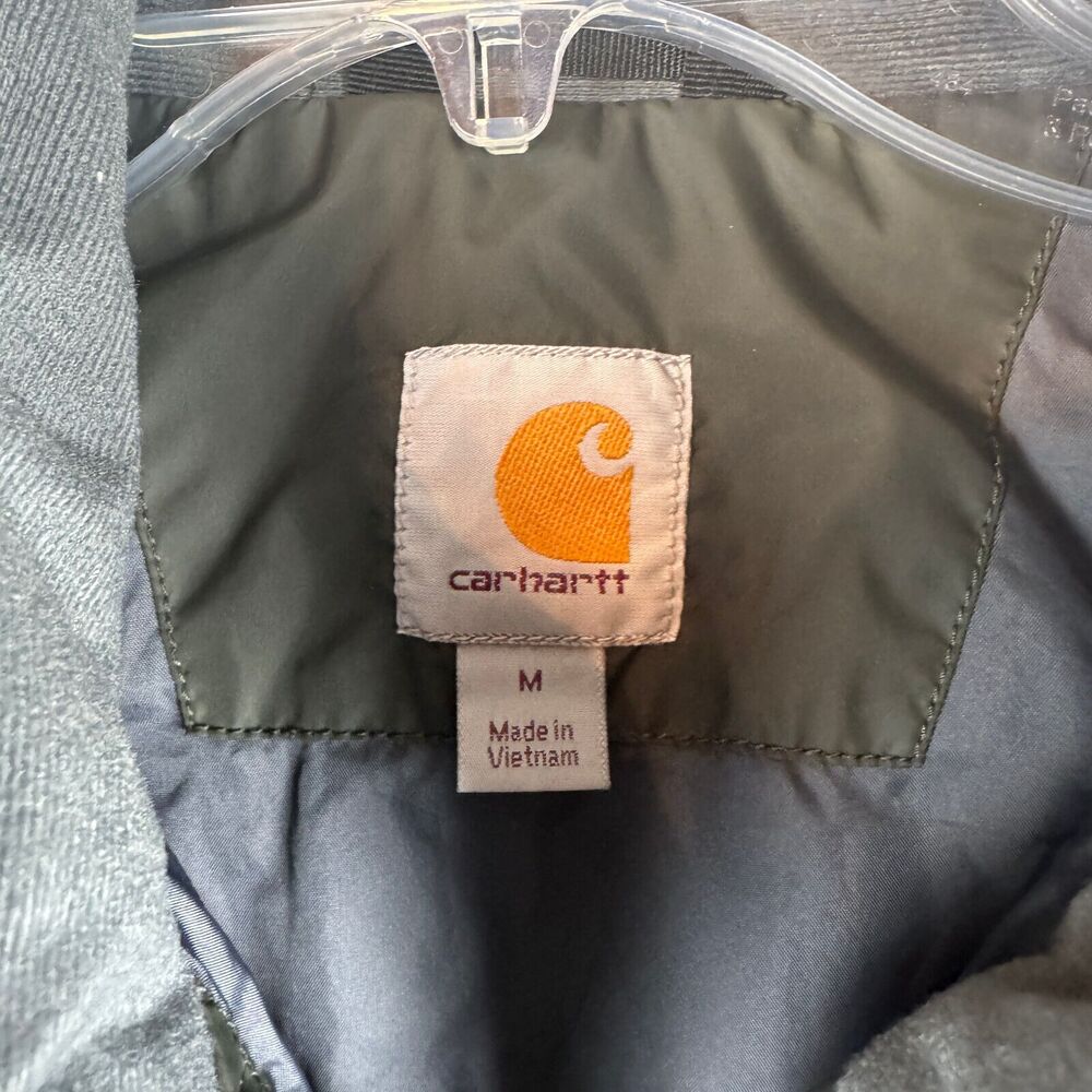 Carhartt Rain Defender Vest Mens Medium Insulated Black Full Zip Pockets Jacket - Picture 6 of 12